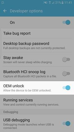 Samsung S7 Unlock OEM