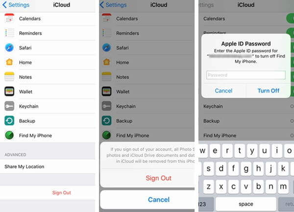 Re-sign in Your Apple ID on iCloud