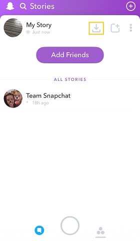 Snapchat Save My Story