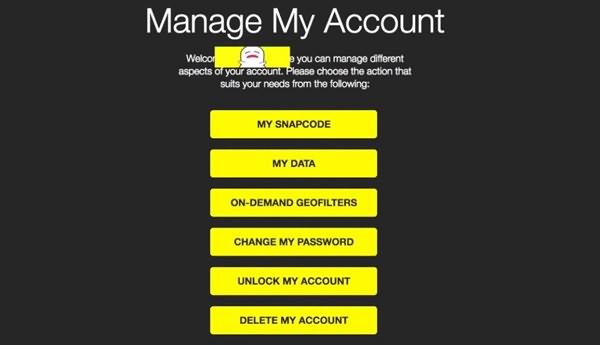 Snapchat Unlock My Account