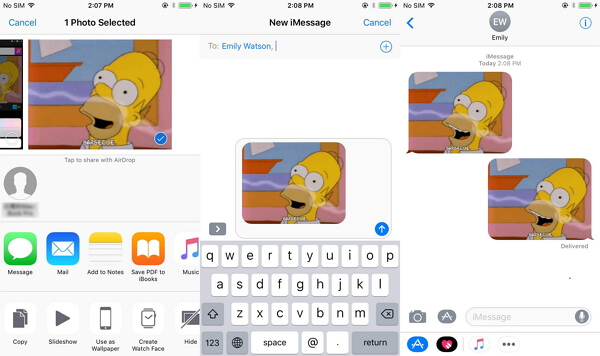 View GIFs on iPhone
