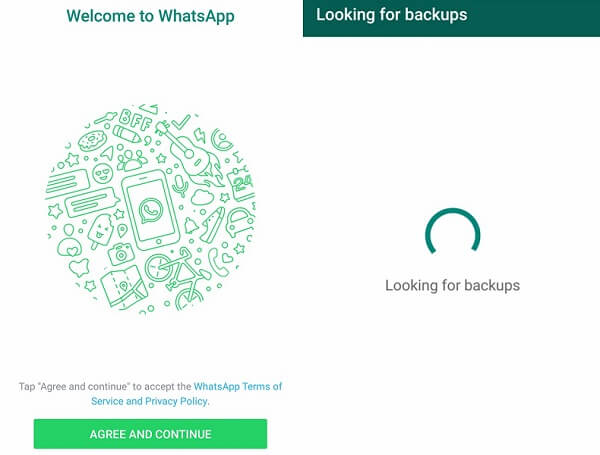 WhatsApp Look for Backup