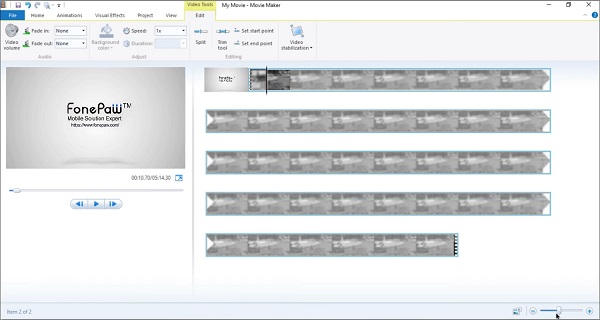 Edit Video in Windows Movie Maker