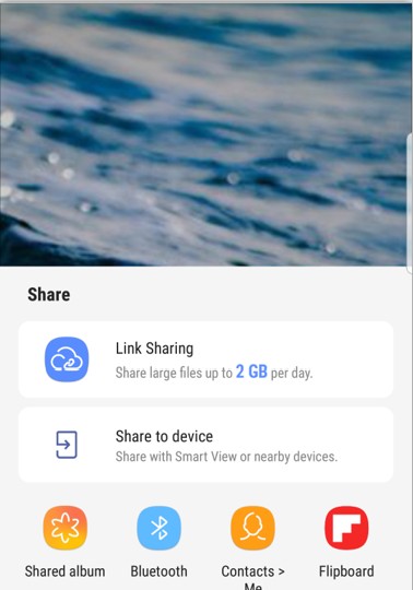 Samsung Transfer Photos via Bluetooth
