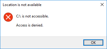 Access is Denied on Windows