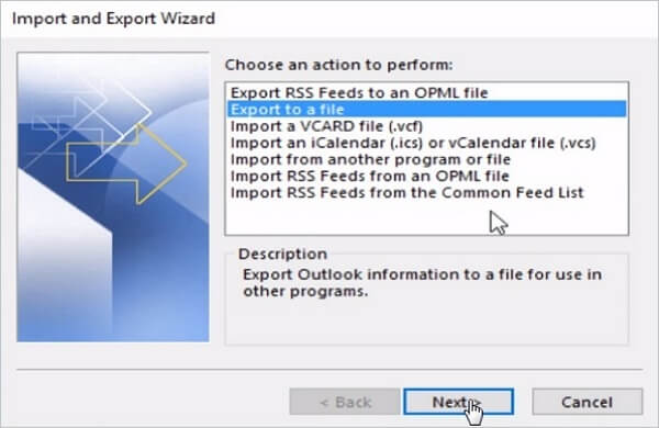 Export Outlook Email To File