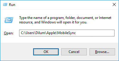 Find iTunes Backup Location on Windows