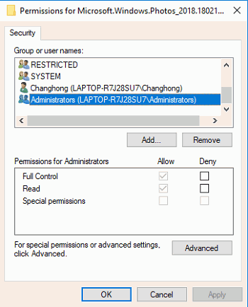 Permission for Registry Entry