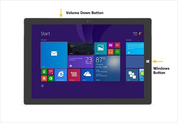 Screenshot Surface Pro with Shortcut