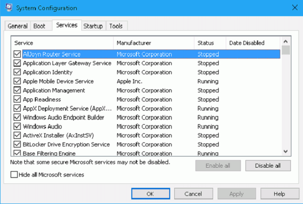 System Configuration