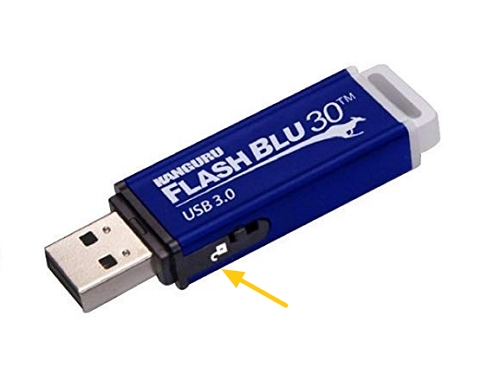 USB Drive With Write Protection Switch