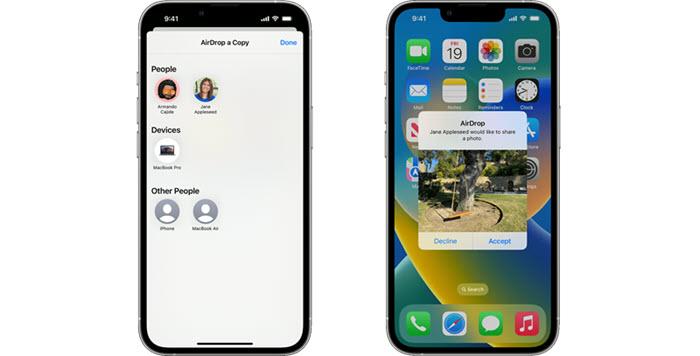 Transfer Data from iPhone to iPhone via AirDrop