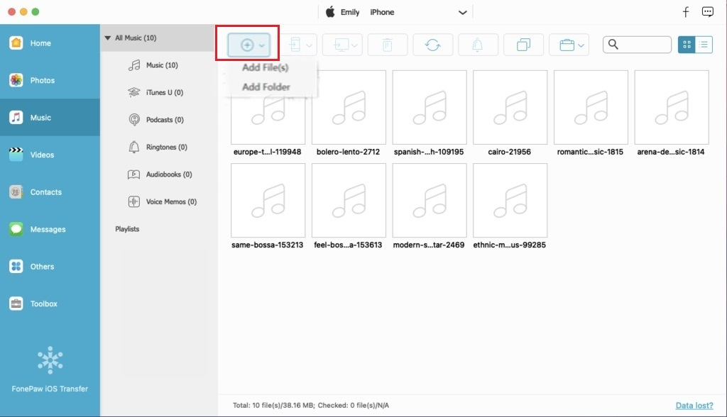Add Mac Files to iPhone