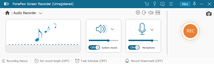 Registrare l'audio sul computer