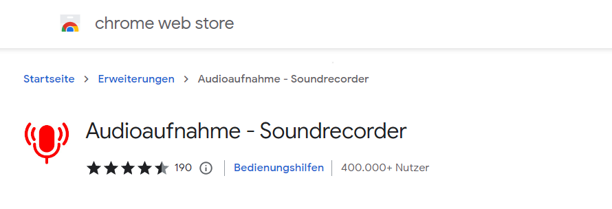Audioaufnahme - Soundrecorder