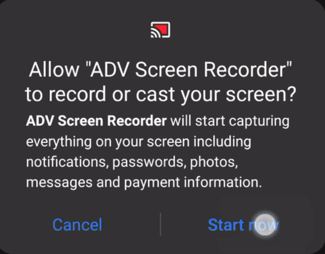 Bildschirmaufzeichnung mit ADV Screen Recorder zulassen