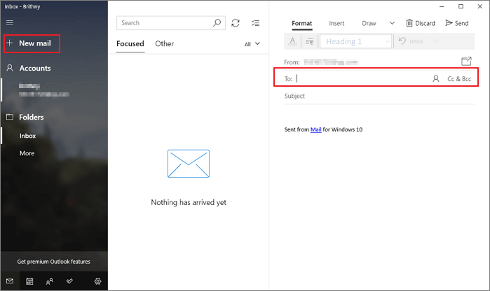 Compose a Email to Load Attachments