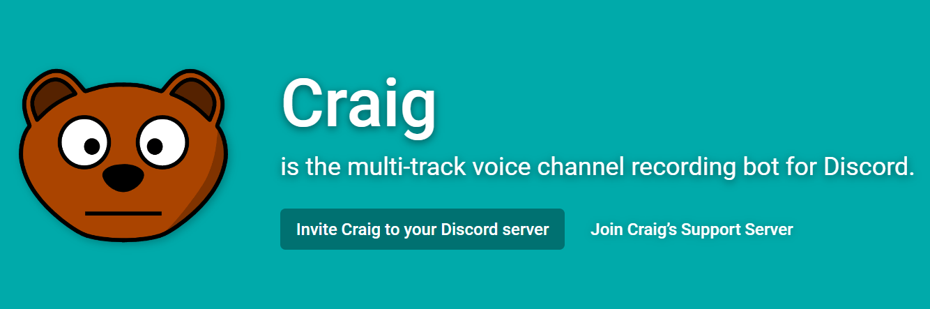 Craig Bot Discord