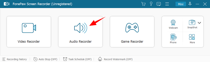 Choose FonePaw Audio Recorder