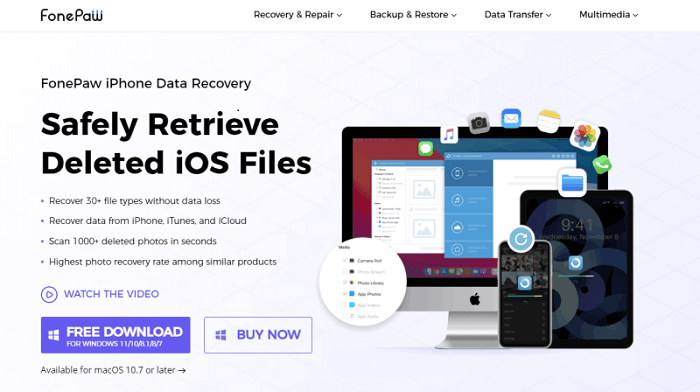 free iphone data recovery without backup