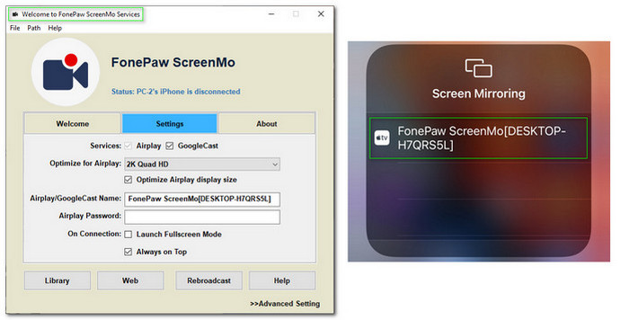 Launch FonePaw ScreenMo