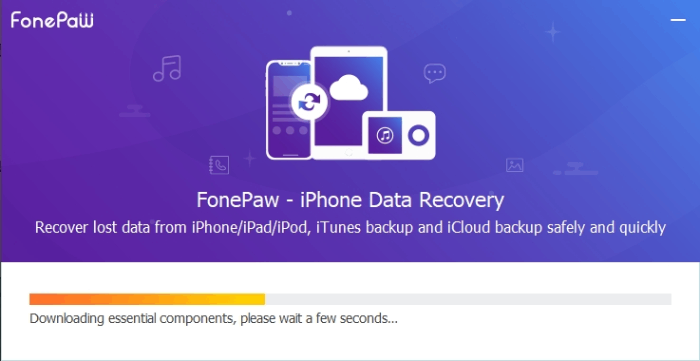 Installing FonePaw iPhone Data Recovery