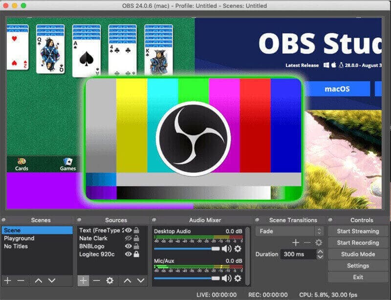 L'interface de l'OBS