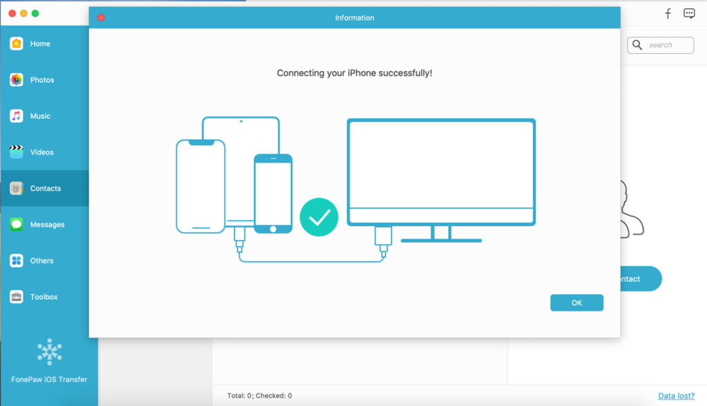 iOS Device Connected