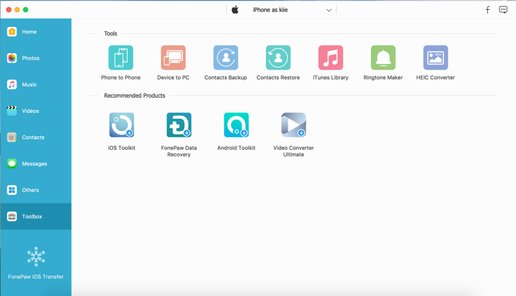 FonePaw iOS Transfer 6.2.0 for mac download