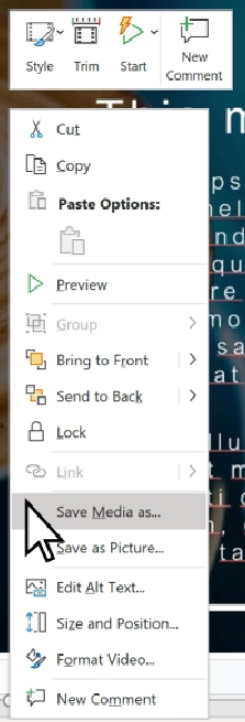 Save Media As on PPT