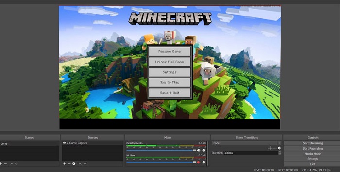 Record Minecraft with OBS