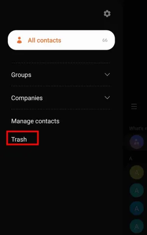 Recycle Bin for Contacts