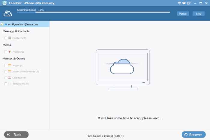 Scanning iCloud Sync Files