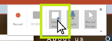 Select Recording Area on PPT