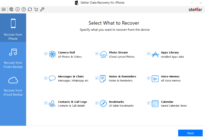 stellar data recovery for iphone.