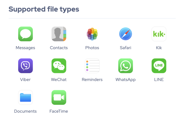 Supported File Types