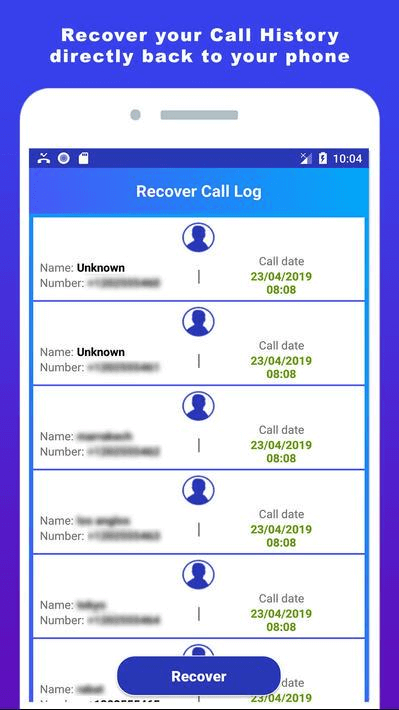 6. Telefonliste wiederherstellen mit Anrufliste-Retten App
