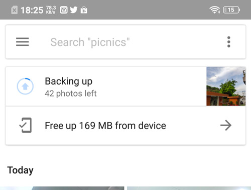 Transfer Photos from Android to Android via Google Photos
