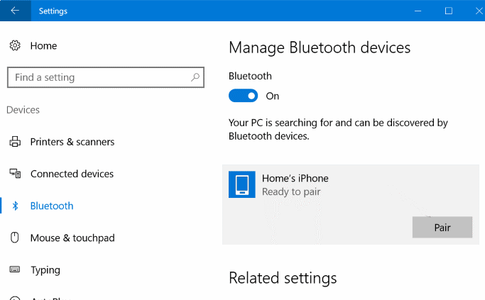 Transfer Video With Bluetooth