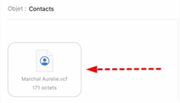 Importer le contact Android vers iPhone par e-mail