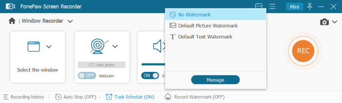 Watermark Settings